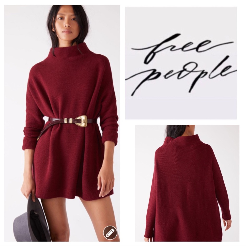 Free People Ottoman Slouchy Tunic Sweater.  NWT.